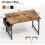 Wood Computer Desk 40 Inch Modern Simple Rustic Brown 3