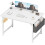 Wood Computer Desk 40 Inch Modern Simple Rustic Brown 8
