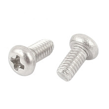 60Pcs M2 x 4mm Round Screws Bolt with 50Pcs M2.5 x 3mm Hex Socket Set Grub Screws Headless Cup Point