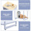 Blue Nightstand with Storage Drawer 1 Drawer 5