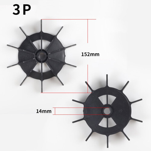 Ventilatorbladen van een luchtcompressor, kunststof, 152 x 14 mm