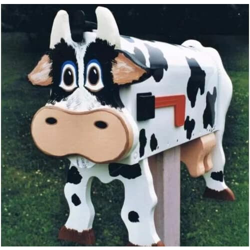 Cow-shaped mailbox garden decoration 1 piece 1