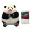 Panda toy felting wool kit handmade 5