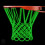 Lysende udendørs basketballnet grønt kraftigt 1