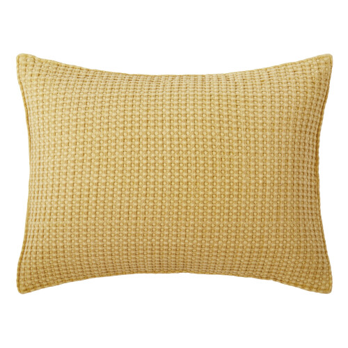 Levtex Home våffeltyg bomull 66x51 cm ockra