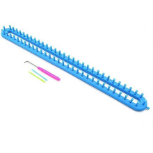 Knitting Loom Kit Plastic with Hook Needle Blue