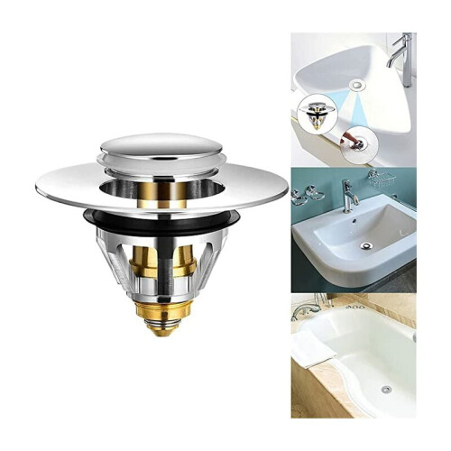 Pop-up-avloppsfilter universellt antiblockeringsfilter 1-pack