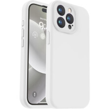iPhone 15 Pro hoesje van vloeibaar siliconen, schokbestendig, 6,1 inch