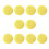 Fabric Covered Shank Buttons Yellow 10 pcs 4