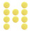 Fabric Covered Shank Buttons Yellow 10 pcs 5