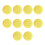 Fabric Covered Shank Buttons Yellow 10 pcs 7