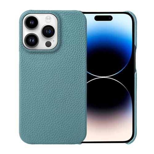 Δερμάτινη θήκη iPhone 16Pro Max λεπτή, αντικραδασμική, μαύρη