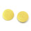 Fabric Covered Shank Buttons Yellow 10 pcs 8