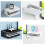 Floating Shelf for TV Components Metal 2-Tier Wall Mount 7