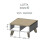 Cama LOTTA 60 coffee table white/sonoma oak 2