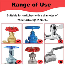 2Pack Gate Valve Lockout Device with Coded Lock for 1 to 2-1/2In Gate Valve Handles Gate Valve Lockout Water Spigot Lock