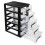 Storage Cabinet Plastic Drawer Organizer 5 Layers Black 1