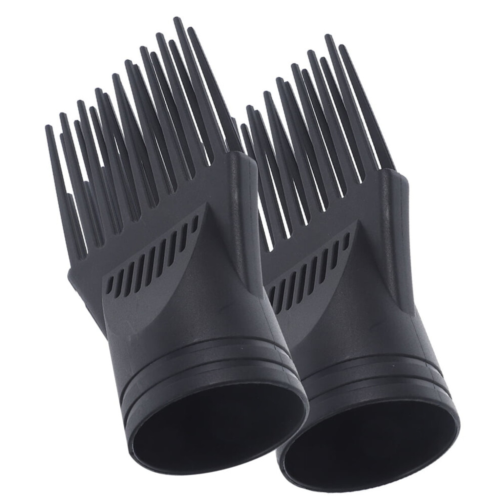 Hair Dryer Comb Blow Attachment for Black Major Nozzle 2 Pcs