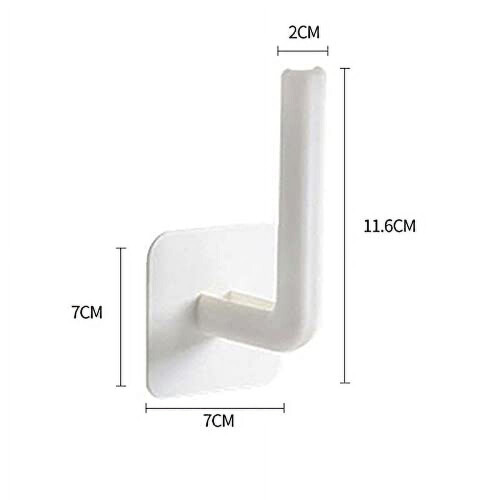 Plastic Wall Hooks Punch-Free Adhesive 4PCS 1