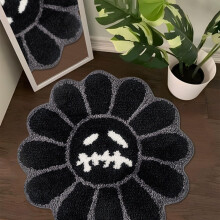 Halloween badkamerkleed, gotisch spook met lachend gezicht, 79 cm