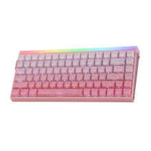 Roze gaming mechanisch toetsenbord - Aula - Engelse taal - Dragon King switch - Verlichting - Numeriek toetsenblok