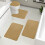 Badematten-Set aus Memory-Schaum, rot, 4-teilig 1