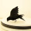Halloween crow prop black feathered realistic handmade 1