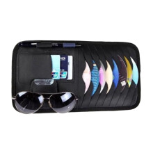 Car Sun Visor Organizer Black 1 Pack