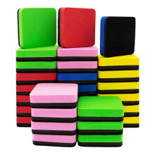 Lot de 30 effaceurs magnétiques lavables et réutilisables pour tableau blanc, pour effacer les marqueurs effaçables à sec (5 x 5 x 2 cm).