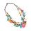Collar con colgante de concha triangular de madera estilo bohemio multicapa 1