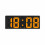 Kaireo LED Desk Alarm Clock White Shell Orange Display 1