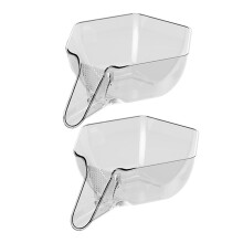 Λεκάνη πλύσης ρυζιού Leott με καλάθι αποστράγγισης 2 τεμάχια
