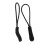 Nylon Zipper Pulls Reflective Black 10 pcs 3