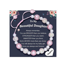 Engraved Heart Charm Bracelet Graduation Gift