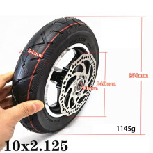 Kairuite 10-inch tubeless scooter tire 102.125 with disc
