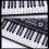 Piano key letter note stickers 88/61 keys transparent 4