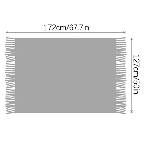 Nordic Style Knitted Sofa Blanket 127x152 cm 2