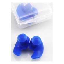 Kairuite spiral earplugs silicone waterproof blue 1 pair