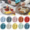 Candy Plate Round Food-Grade PP 5-Compartment Serving Tray 2