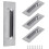 Flush Sliding Door Pulls Rectangular Recessed 4 pcs 1