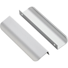 Schrankgriffe Silber 128 mm 5-Loch-Mitte 10er-Pack