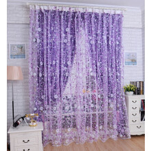 Organza curtain purple sheer voile 200x100cm
