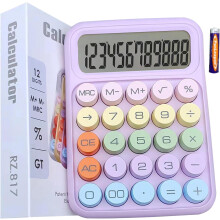 Calculadora LCD con 4 funciones y botones grandes. 12 dígitos.