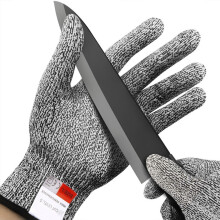 Gants anti-coupures en maille d'acier inoxydable, taille L (24 cm)