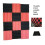 Akustiska skumplattor antracitgrå röda 12-pack 30x30x5 cm 1