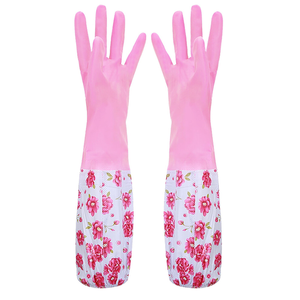 Rubber Latex Dishwashing Gloves Medium 1 Pair