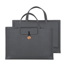 LWITHSZG PU laptoptaske, 15,6 tommer slank messenger-taske