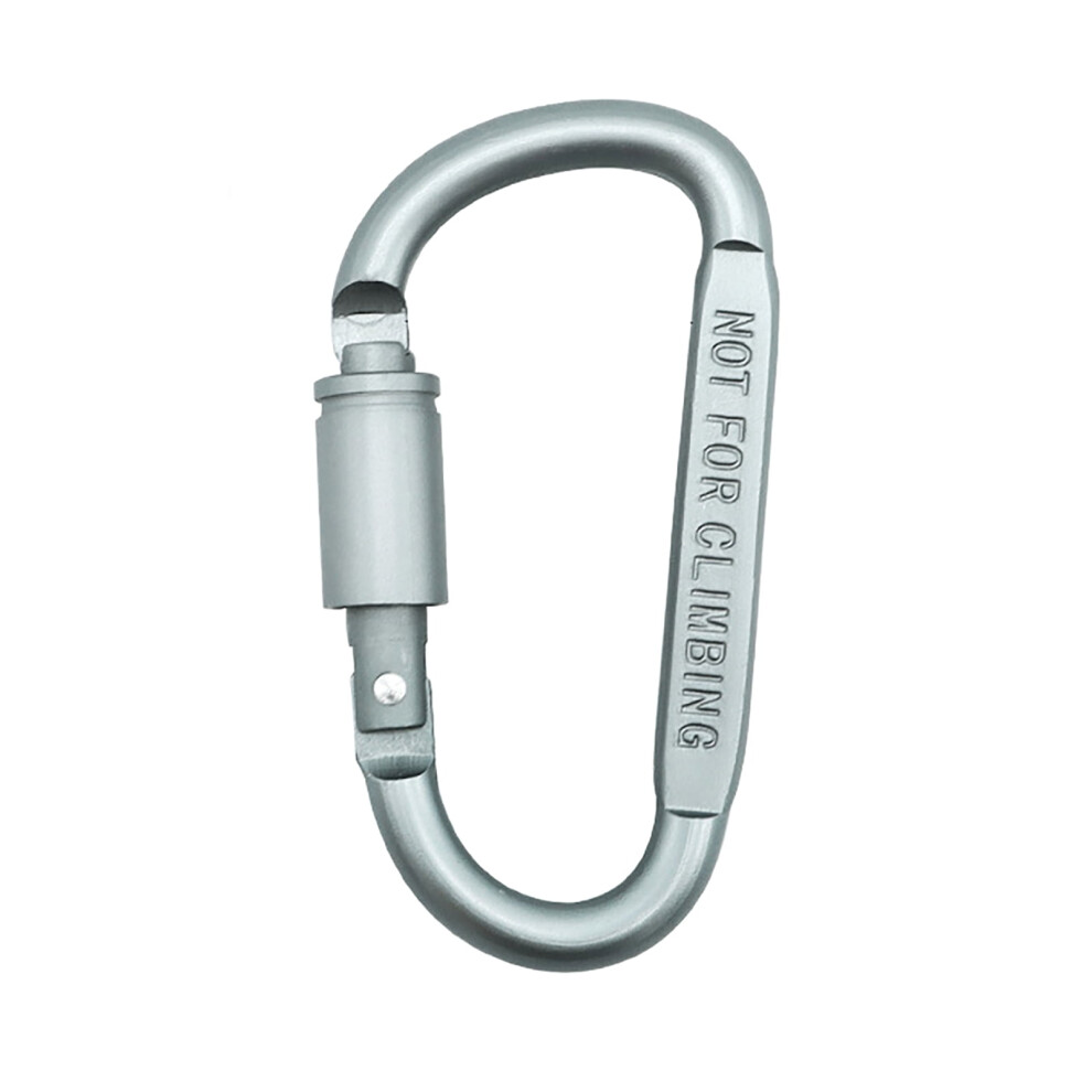 Leyfeng D-Shaped Carabiner With Lock 8 Cm Aluminum Alloy 9107258736307
