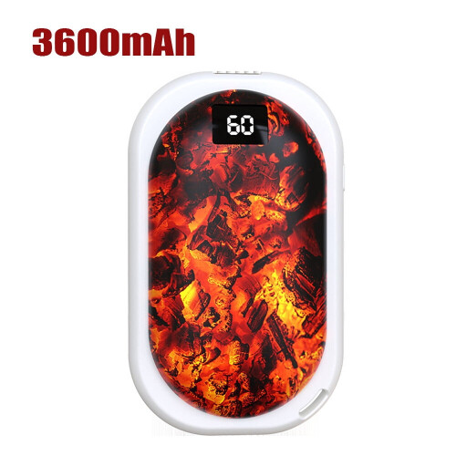 Portable hand warmer with 3 temperature settings and power