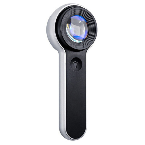 Gloine Formhéadúcháin Muirearaithe USB Inaistrithe le Solas LED 60X